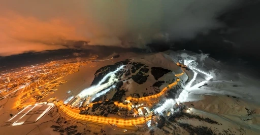 2 Metre 32 santimetre ile kar kalınlığı rekoru Paland&ouml;ken&rsquo;de
