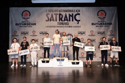 2. Uluslararası Pamukkale A&ccedil;ık Satran&ccedil; Turnuvası şampiyonlarını buldu
