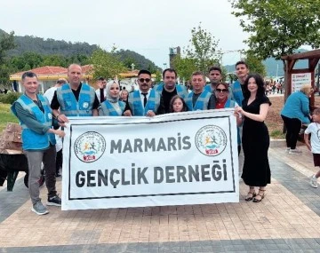 23 Nisan Çocukları Marmaris Gençlik Derneği ile eğlendi