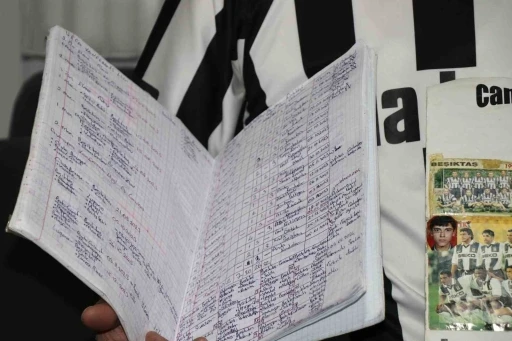 25 yıldır Beşiktaş&rsquo;ın her ma&ccedil;ını tek tek not ediyor
