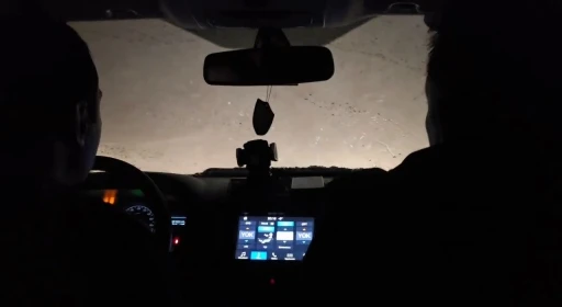 3,5 saat kar ve tipide mahsur kaldılar
