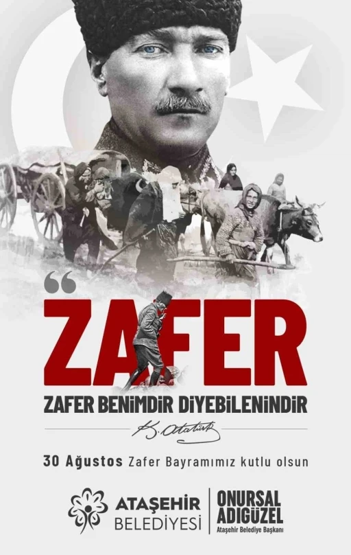 30 Ağustos zaferi Ataşehir’de coşkuyla kutlanacak
