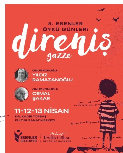 5. Esenler Öykü Günleri ‘Direniş-Gazze’ temasıyla düzenlenecek
