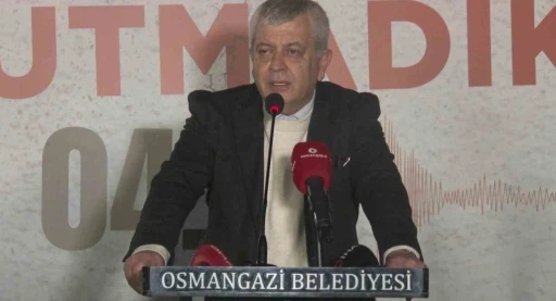 6 Şubat depremi unutulmadı, Osmangazi&rsquo;de anma t&ouml;reni d&uuml;zenlendi
