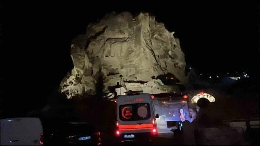 60 metrelik U&ccedil;hisar Kalesi&rsquo;nde hayat kurtaran dayanışma
