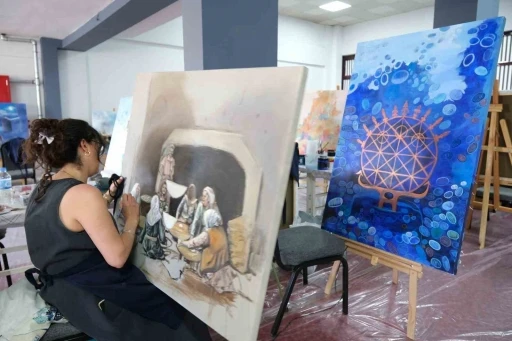 8. Uluslararası Sanat &Ccedil;alıştayı &Ccedil;orum&rsquo;da başladı: 34 sanat&ccedil;ı &Ccedil;orum&rsquo;u tuvalleriyle anlatacak
