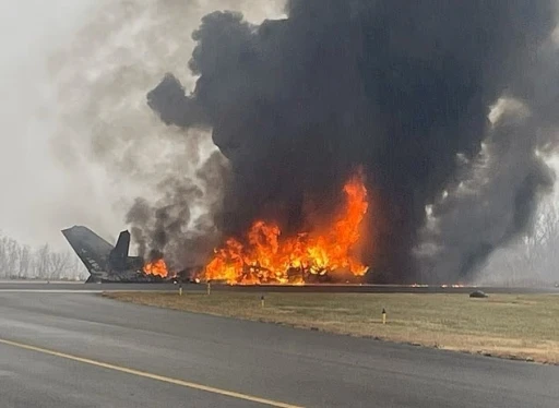 ABD&rsquo;de havaalanına iniş yapan &ouml;zel jet d&uuml;şt&uuml;

