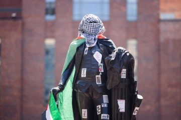ABD’deki George Washington Üniversitesi’nde Filistin’e destek protestoları 8. gününde

