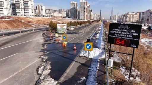 Abd&uuml;lhamit Han K&ouml;pr&uuml;l&uuml; Kavşağı i&ccedil;in geri sayım başladı
