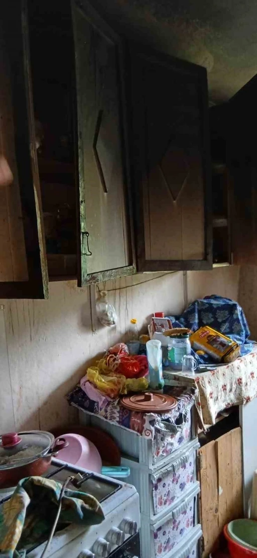 Açık unutulan tüp yangına neden oldu
