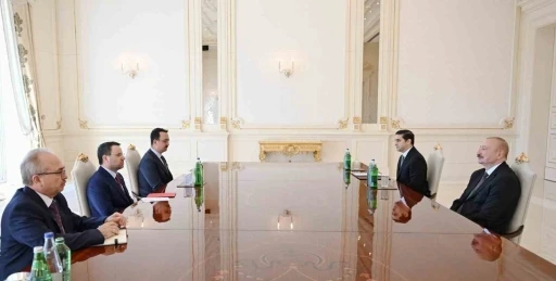 Adalet Bakanı G&uuml;rlek, Azerbaycan Cumhurbaşkanı Aliyev tarafından kabul edildi
