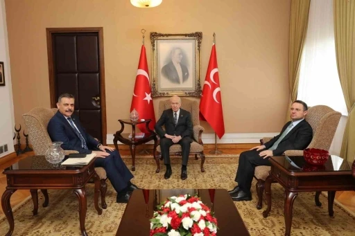Adalet Bakanı G&uuml;rlek ve İ&ccedil;işleri Bakanı &Ccedil;ift&ccedil;i, TBMM&rsquo;de MHP lideri Bah&ccedil;eli&rsquo;yi ziyaret etti
