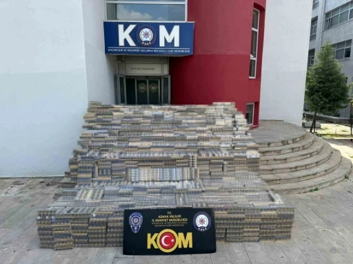 Adana&rsquo;da 127 bin paket ka&ccedil;ak sigara ele ge&ccedil;irildi
