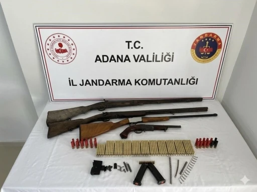 Adana&rsquo;da 4 ruhsatsız silah ele ge&ccedil;irildi
