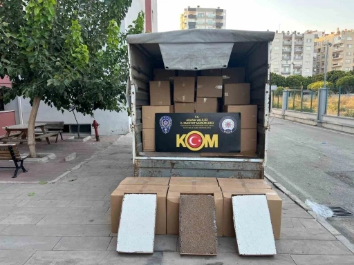 Adana’da 6 milyonluk kaçak doldurulmuş sigara ele geçirildi
