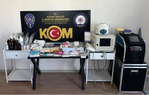 Adana’da kaçak klinik operasyonu
