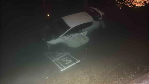 Adana’da otomobil sulama kanalına düştü: 3 yaralı
