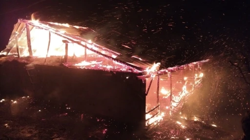 Adana&rsquo;da yangın: Ev ve ahır k&uuml;le d&ouml;nd&uuml;
