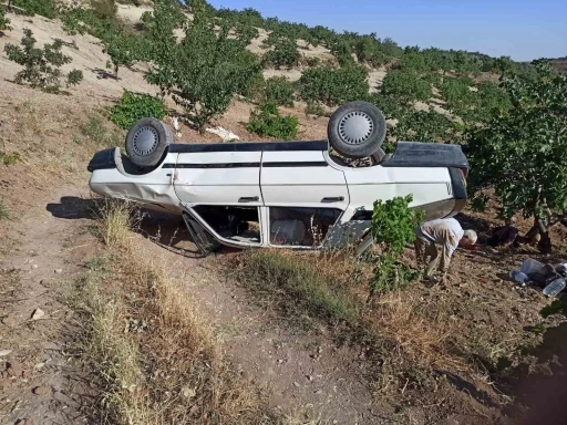 Adıyaman’da otomobil takla attı: 1 yaralı
