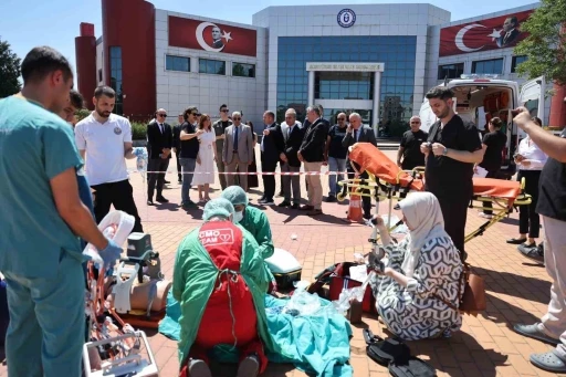 AD&Uuml;&rsquo;de tatbikat başarıyla yapıldı
