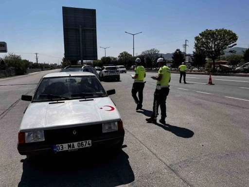 Afyonkarahisar’da Kurban Bayramı öncesi trafik denetimleri arttı
