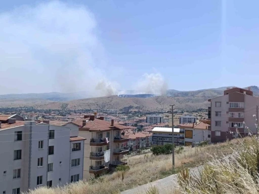 Afyonkarahisar&rsquo;da otluk alanda &ccedil;ıkan yangına havadan ve karadan m&uuml;dahale s&uuml;r&uuml;yor
