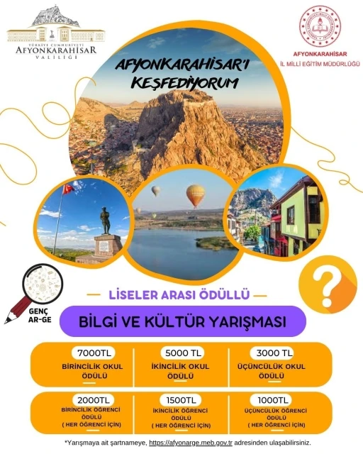 Afyonkarahisar’ı Keşfet Bilgi ve Kültür Yarışması’nın ön etabı
