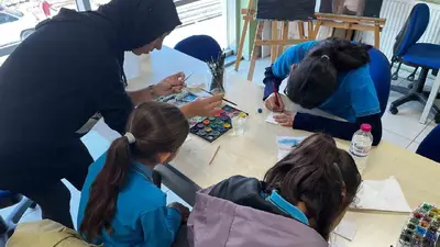 Ortaokul öğrencileri keyifli bir gün geçirdi