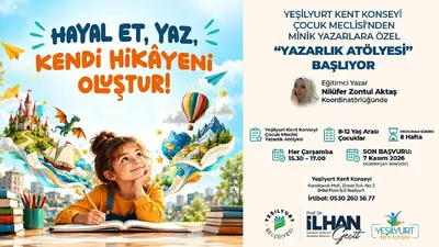 Yeşilyurt Kent Konseyi’nde minik yazarlar için Yazarlık Atölyesi başlıyor