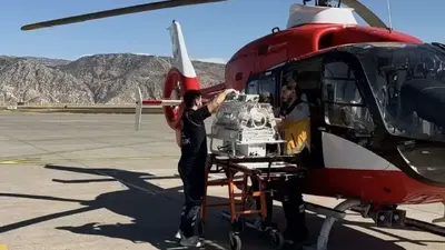 Silopi’de hasta bebek için helikopter ambulans havalandı