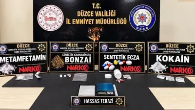 Düzce’de zehir tacirlerine darbe: 40 şüpheliye işlem yapıldı