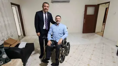 Engelli vatandaş istedi, MHP Diyarbakır İl Başkanı Özcoşkun anında yerine getirdi