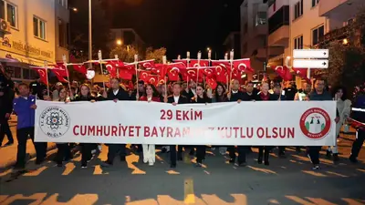 Muğla’da Cumhuriyet’in 103. yılı binlerce kişinin katılımıyla kutlandı