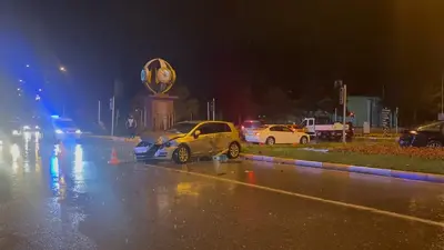 Erzincan’da sağanak yağış sonrası trafik kazası: 3 yaralı