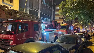 Bahçelievler’de 6 katlı apart otelde yangın