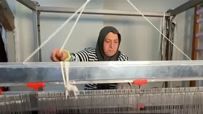 Kemaliye’nin asırlık dokuma geleneği Gazenne kumaşıyla yaşatılıyor
