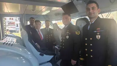 Marmaris’te askeri gemilere yoğun ilgi