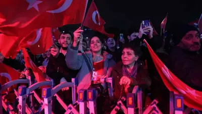 Yağmura rağmen Bursa’da Cumhuriyet coşkusu dinmedi