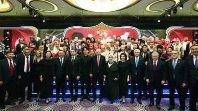 Cumhurbaşkanı Erdoğan, 29 Ekim Cumhuriyet Bayramı ve Türk Devletleri Teşkilatı (TDT) Zirvesinde konuk devlet başkanlarıyla bir araya geldi