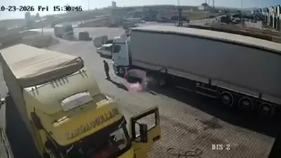 Tır tamirinde korkutan patlama: Facianın eşiğinden döndü