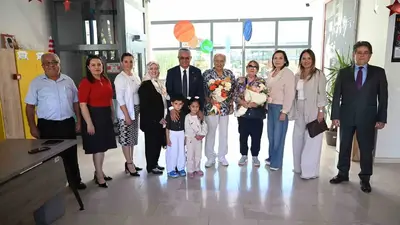 Başkan Topaloğlu hayırsever Akman çiftini ağırladı