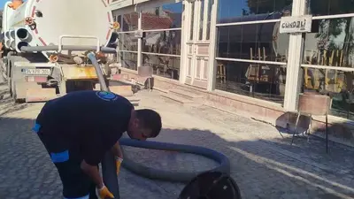 BASKİ’’den Ayvalık’ta kanalizasyon temizliği