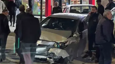 Erzurum’da otomobilin direksiyonu kilitlendi, 3 araç birbirine girdi: 1 yaralı