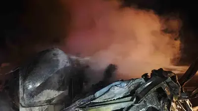 Devrildikten sonra yanan tankerin sürücüsü hayatını kaybetti