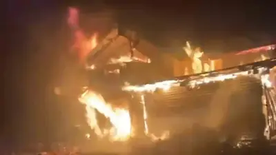 Bolu’da yangında yayla evi, ahır, odunluk ve garaj küle döndü