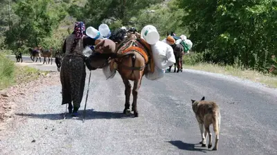Yörüklerin Toroslar’dan sahile dönüş yolculuğu başladı