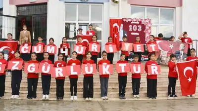 Manisa’da okullarda cumhuriyet coşkusu yaşandı