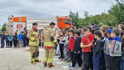 Sinop’ta öğrencilere yangın eğitimi