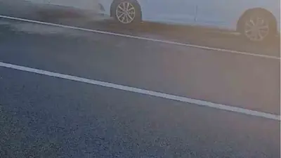 Nevşehir’de seyir halindeki otomobil alev aldı