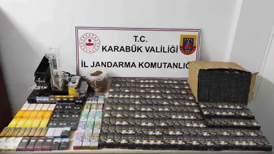 Karabük’te kaçak tütün ve sigara operasyonu